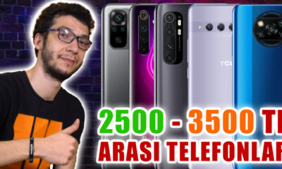2500 - 3500 TL arası en iyi akıllı telefonlar (2021)