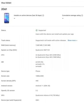 Vivo V21 SE