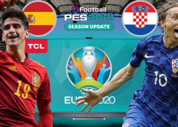 PES 2021'de İSPANYA vs. HIRVATİSTAN | PES 2021 HEDİYELİ! | TCL QLED 4K C728