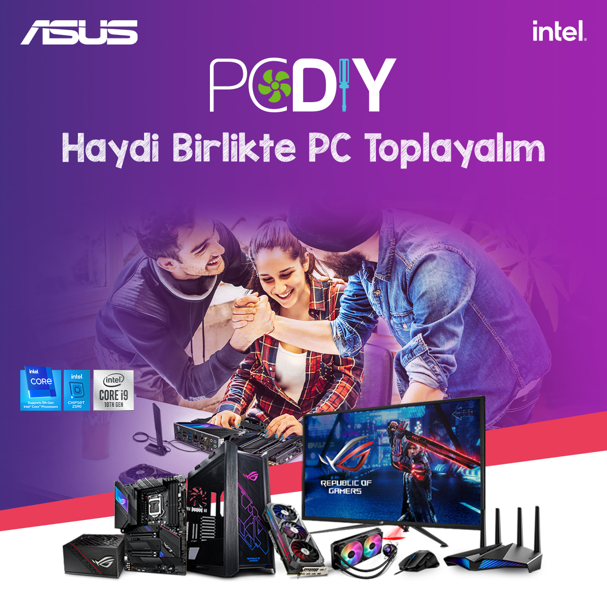 ASUS PC DIY PC toplama etkinliği