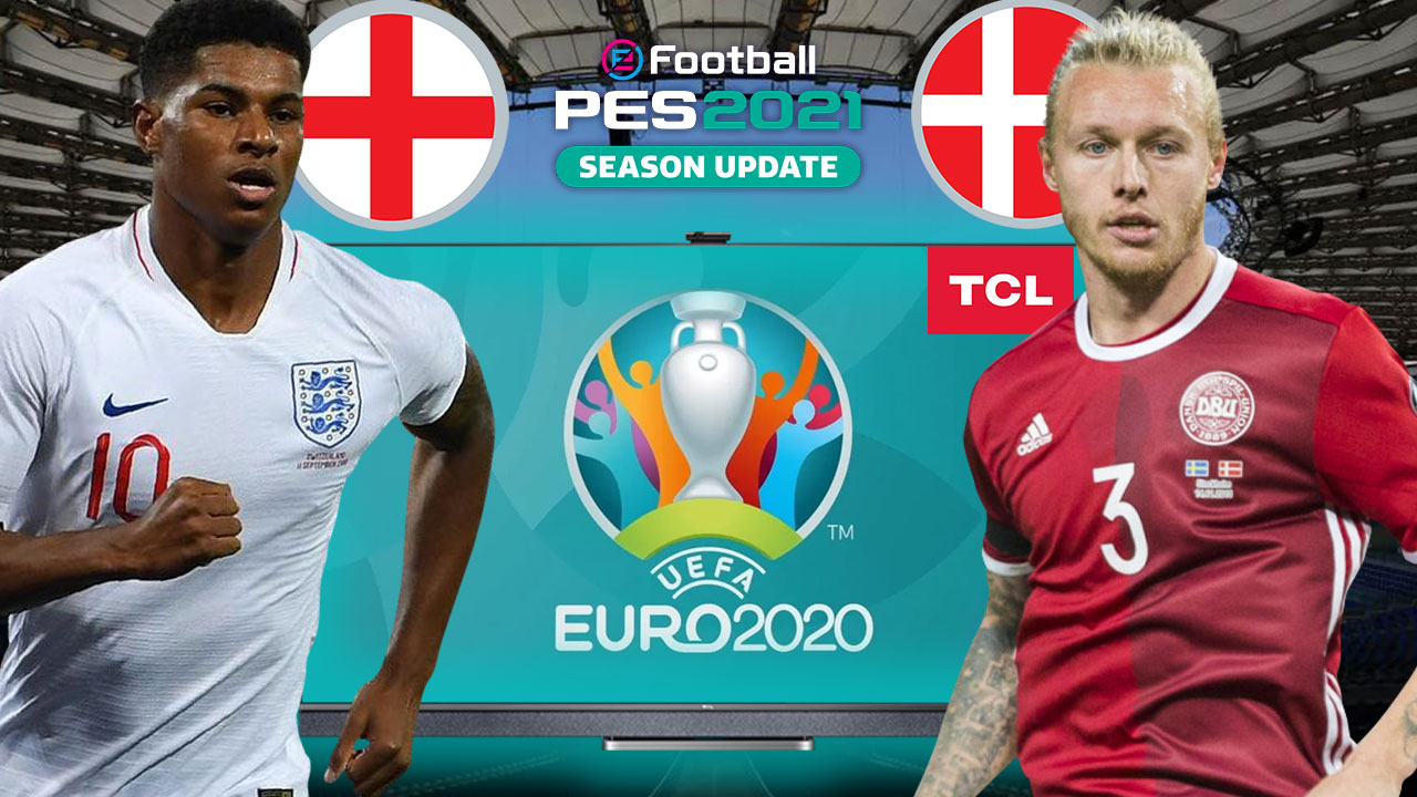 PES 2021'de İNGİLTERE vs. DANİMARKA | PES 2021 HEDİYELİ! | TCL 4K TV P725