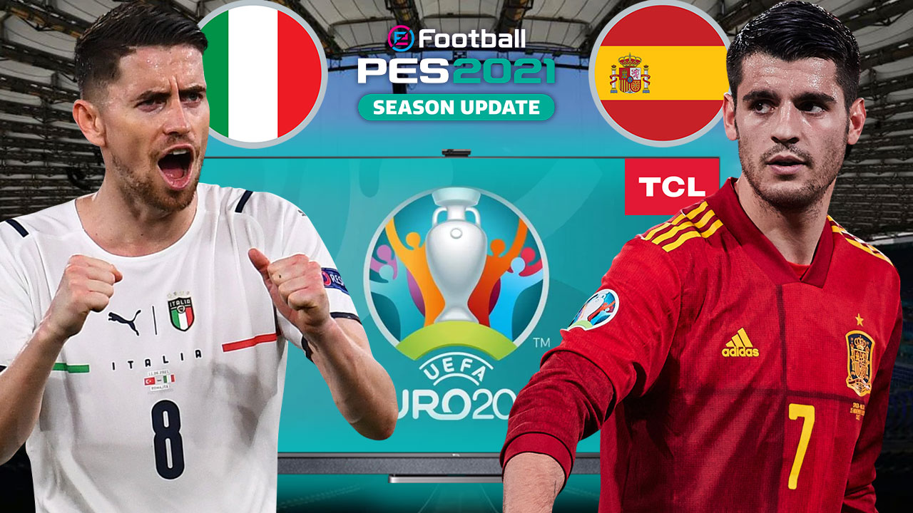 PES 2021'de İTALYA vs. İSPANYA | PES 2021 HEDİYELİ! | TCL QLED 4K TV C725