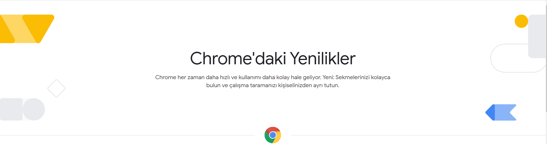 Chrome Yenilikler
