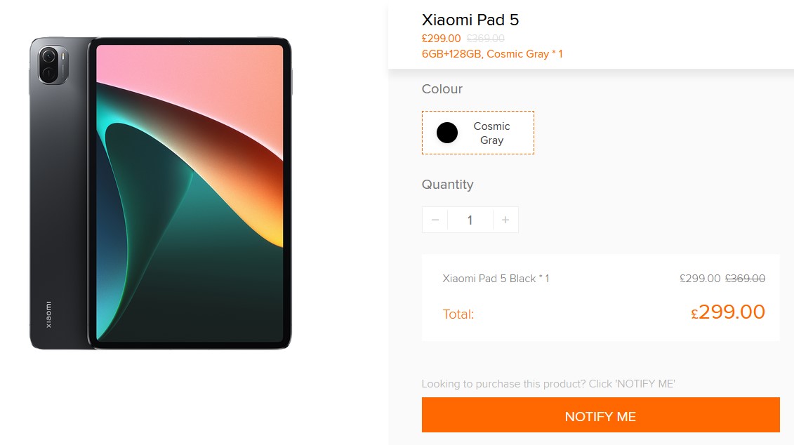 Xiaomi Pad 5 Avrupa'da Dakikalar İçinde Tükendi! Xiaomi Pad 5 Avrupa'da Dakikalar İçinde Tükendi!