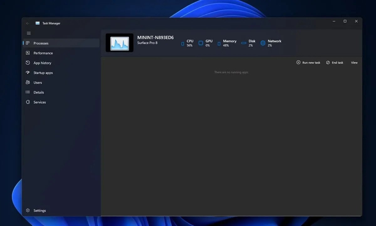 Karanlık Modlu ve Akıcı Tasarımlı Windows 11 Görev Yöneticisi Göründü!