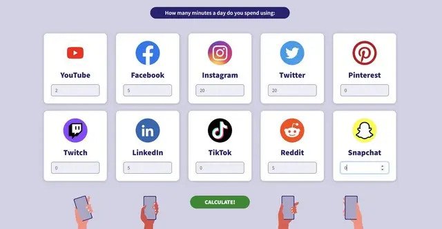 Bu Web Sitesi, Dijital Ayak İzinizi Sosyal Medya Uygulamalarından Hesaplamanıza İzin Veriyor
