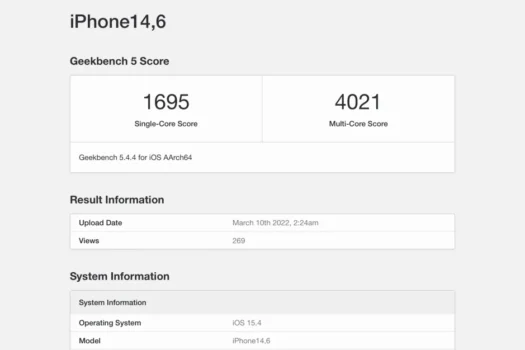 Yeni iPhone SE Performans Testinde Görüntülendi!