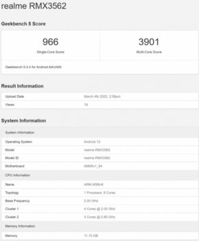 MediaTek'in Dimensity 8100 Yonga Seti Geekbench'te Yakalandı! MediaTek'in Dimensity 8100 Yonga Seti Geekbench'te Yakalandı!
