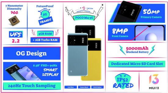POCO M4 5G Ortaya Çıktı: Dimensity 700 ile Geliyor! POCO M4 5G Ortaya Çıktı: Dimensity 700 ile Geliyor!