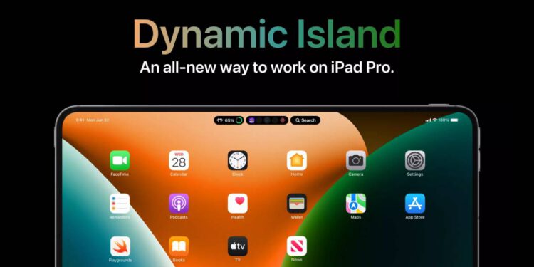 iPhone-14un-Dynamic-Island-Ozelligi-Yeni-Konseptle-iPad-Proya-Uyarlandi