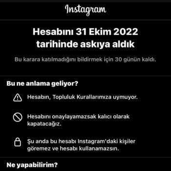 Instagram Dünya Genelinde Bir Çok Hesabı Askıya Aldı!
