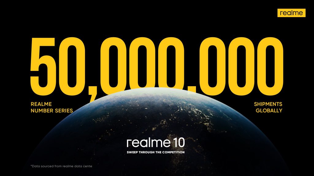 Realme Number Serisi 50 Milyonu Aştı