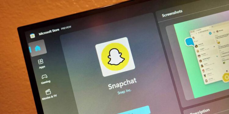 Snapchat Microsoft Store'a Geldi!