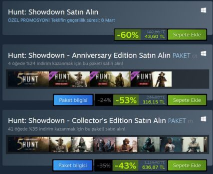 Hunt: Showdown 5. Yılını İndirim ile Kutluyor!