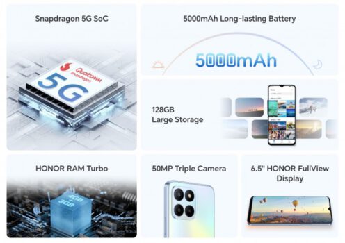 HONOR 70 Lite 5G Tanıtıldı! Giriş Seviyeyi Sallayacak!