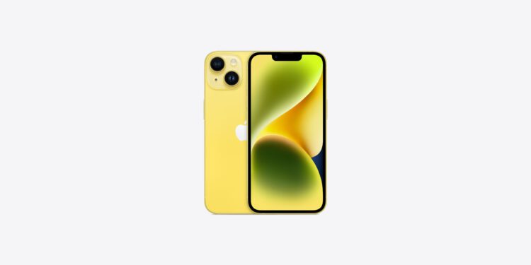 Sarı iPhone 14