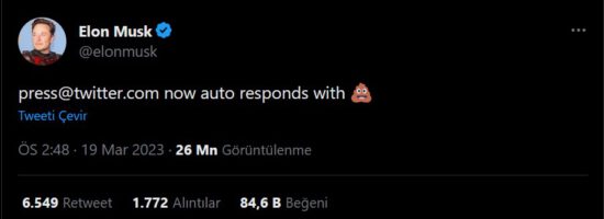 Elon Musk Çıldırdı! İşte Twitter'a Gelen Basın Maillerine Cevabı!