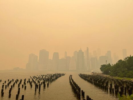 New York Toz İçinde Kaldı! Meksika Filtresi Uygulanmış Gibi!