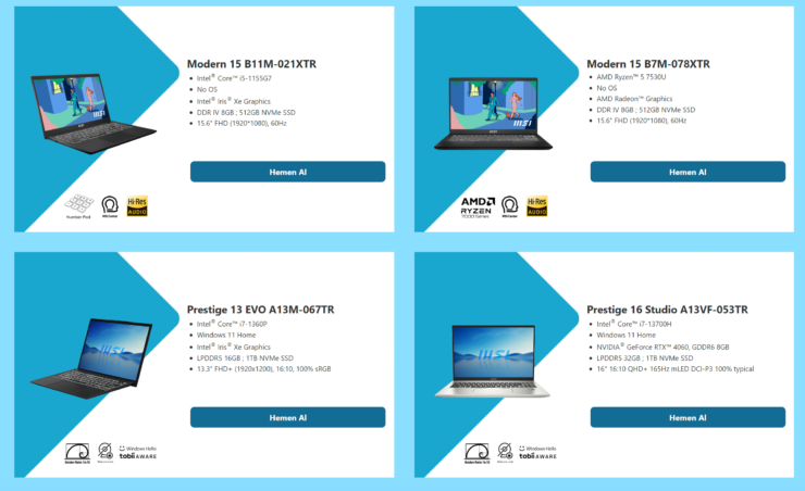 MSI Notebook modellerinde 10.399 TL‘ye varan indirimler!