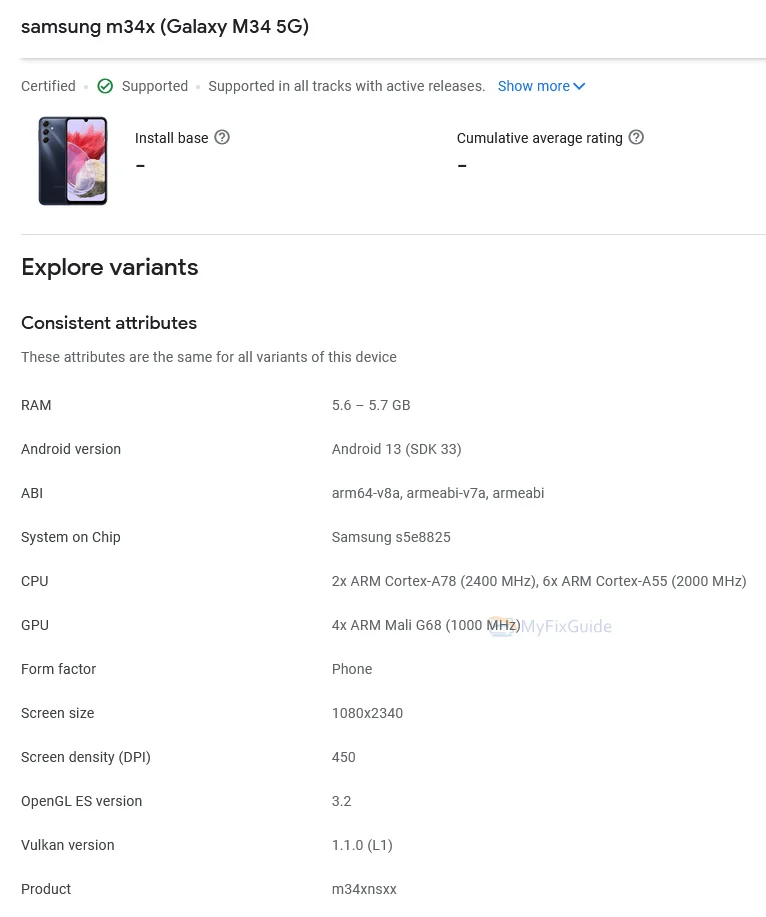 Samsung Galaxy M34 5G