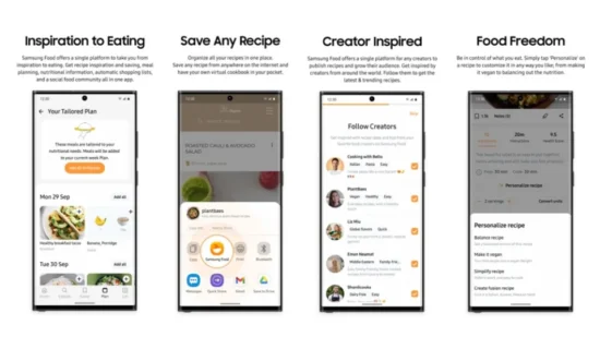Samsung Food Uygulaması Tanıtıldı! Yapay Zeka ile Yemek Yapın!