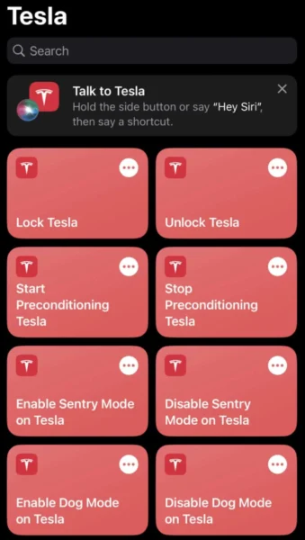 tesla siri