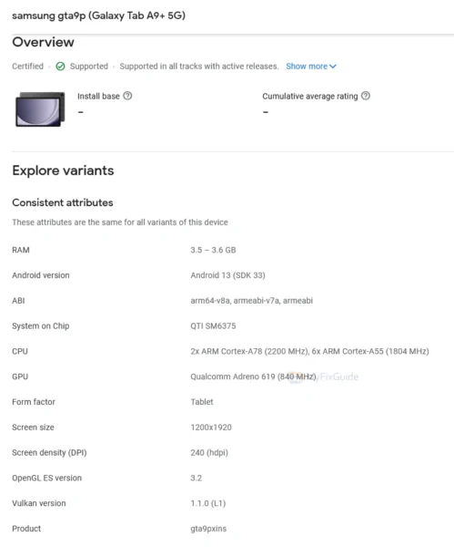 Galaxy Tab A9