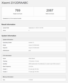 Dimensity 6080 İşlemcili Redmi Note 13 5G Geekbench Testinde Ter Döktü!