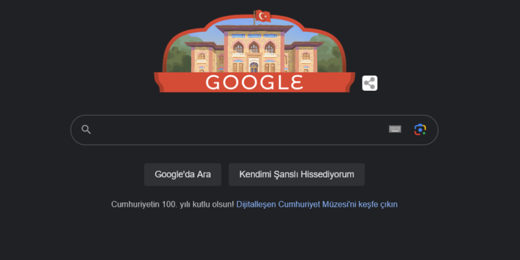 Google Cumhuriyet Bayramı kutlamalarına katıldı
