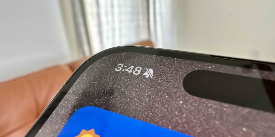 iPhone 15 Pro sessiz modu simgesi nasıl gizlenir?