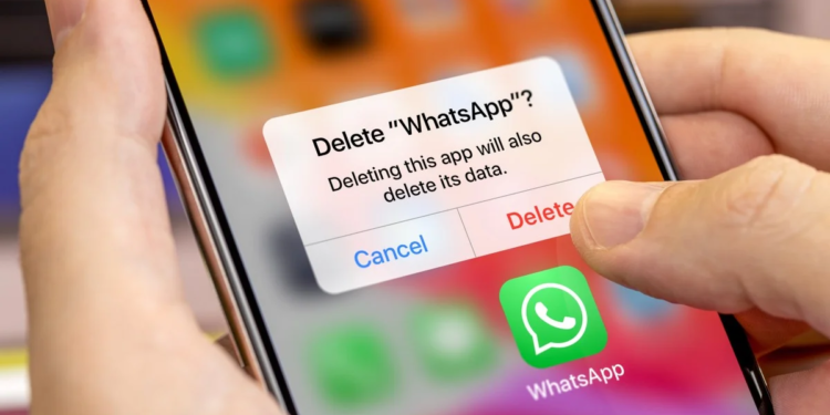 WhatsApp hesap silme