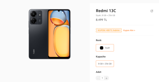 Redmi 13C Türkiye