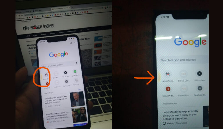 Huawei ekranda sarı leke