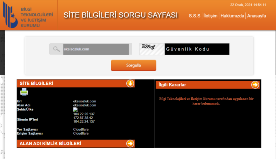 ekşi sözlük erişim engeli