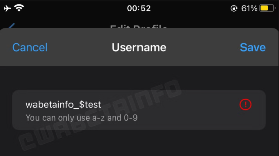 WhatsApp kullanıcı adı