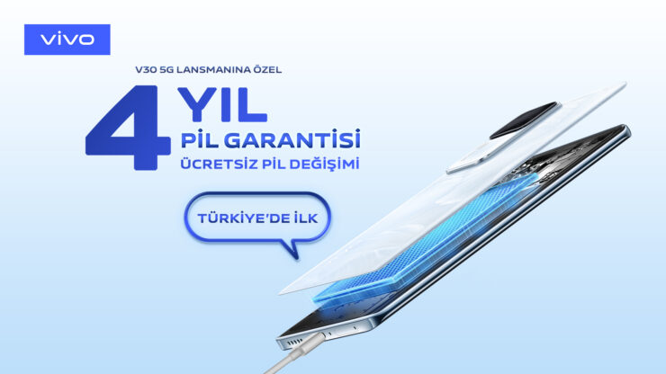 Pil sağlığı garantisi veren Vivo V30 Türkiye’de vivo V30