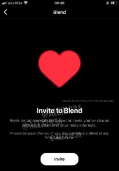 instagram blend