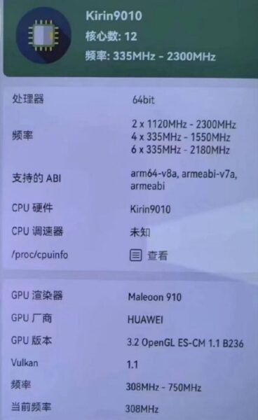 Huawei Kirin 9010