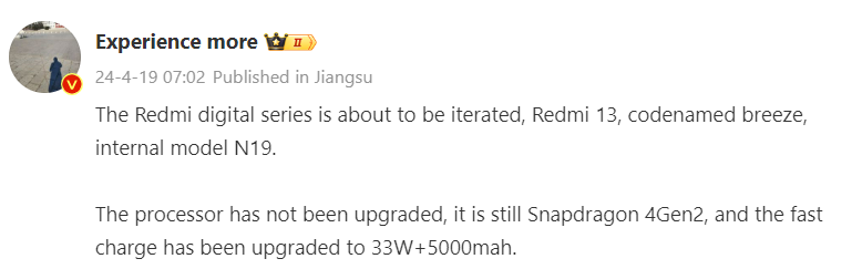 Redmi 13 batarya