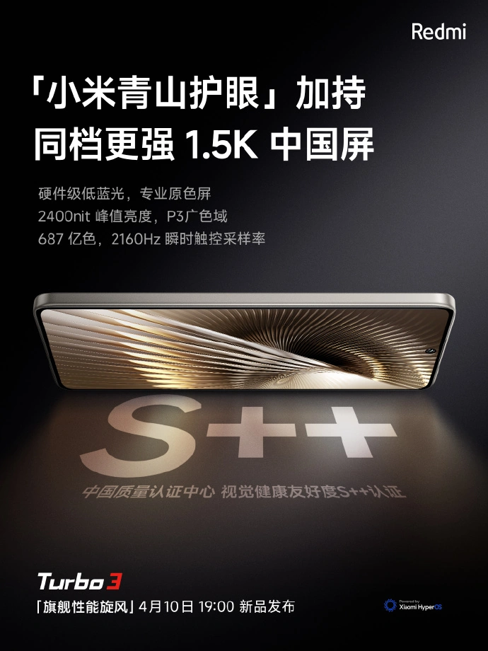 Redmi Turbo 3 ekran