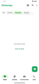 whatsapp favoriler