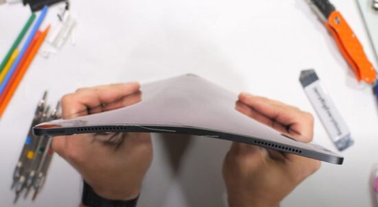 m4 ipad pro yeni ipad pro bükülme testi