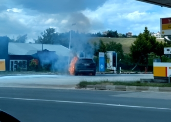 Togg patladı alev alev yandı