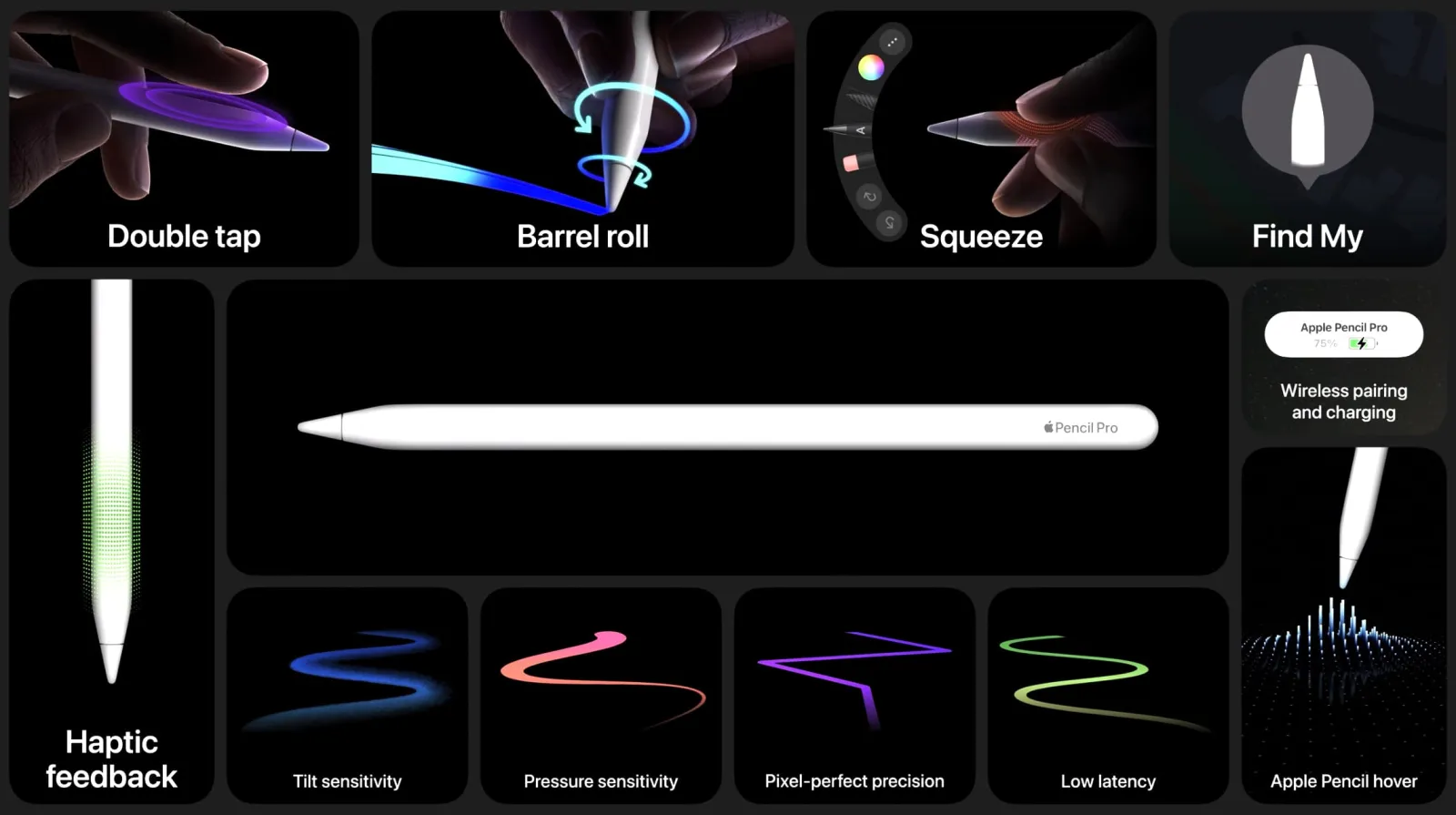 Apple Pencil Pro tanıtıldı, bu kalem adamı ressam yapar!