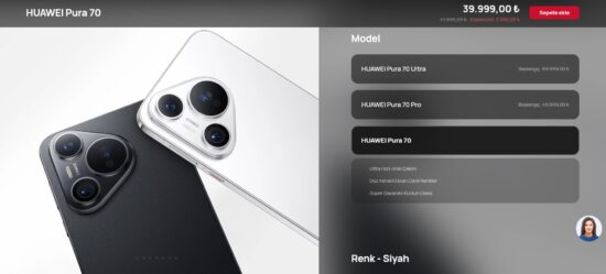 Huawei Pura 70 Türkiye fiyatı