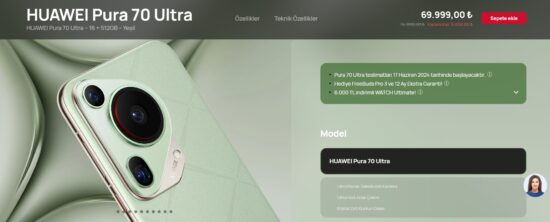 Huawei Pura 70 Ultra Türkiye fiyatı