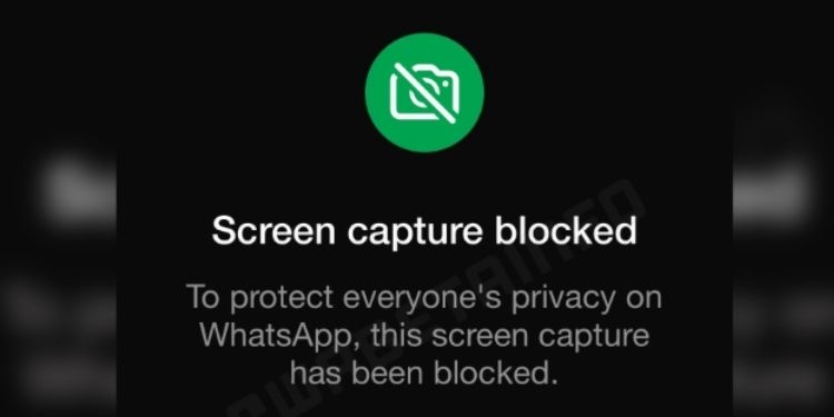 whatsapp ekran görüntüsü yasak