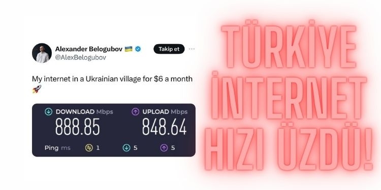 Ukrayna'nın köyündeki internet Türkiye internet hızını geçti