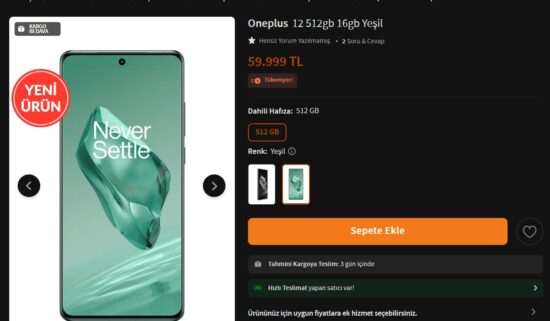 oneplus 12 türkiye fiyatı
