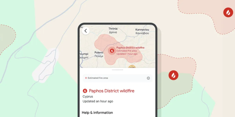 Google Haritalar orman yangınlarını gösterecek